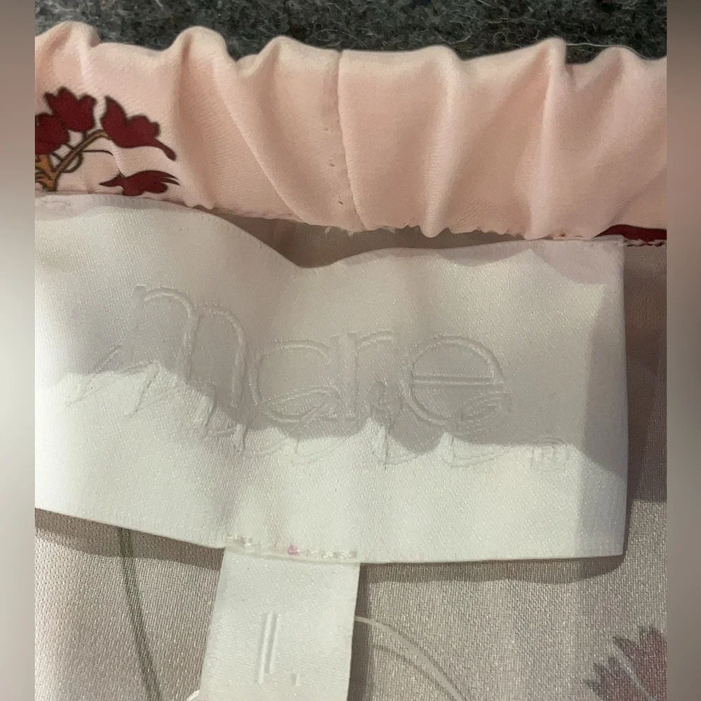 NWT Mare Mare Anthropologie Floral Off-Shoulder Pink Blouse - Picture 3 of 3